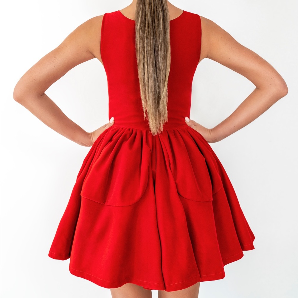 Velvet babe doll dress